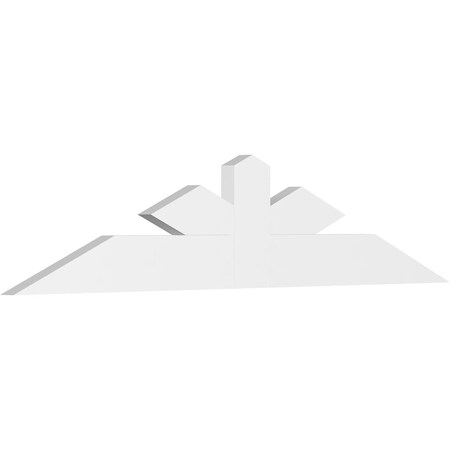 Ekena Millwork Saratoga Architectural Grade PVC Gable Bracket, 72"W x 15"H x 2"D x 6"F, 5/12 Pitch GBP072X15X0206SAR00